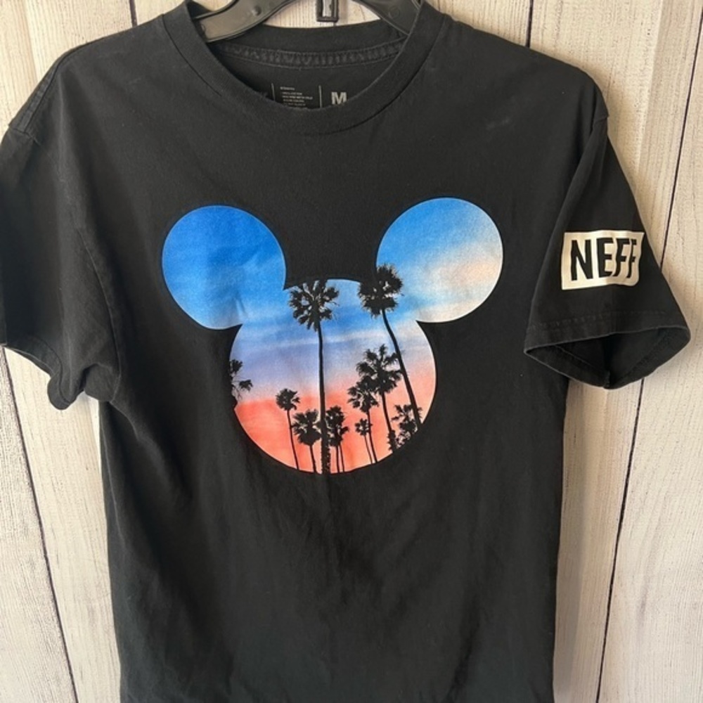 Disney × Neff Mickey Mouse Ears Palm Tree‎ Tee Sz M